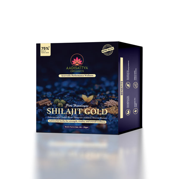 Himalayan Shilajit Gold Resin | Premium Ayurvedic Mineral Resin | Energy, Strength & Vitality | 25g