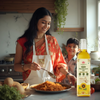 AADISATTVA ORGANICS Pure Natural Wood Pressed Sunflower Oil, Unrefined, Cold Extracted, Sweet Aroma, Immunity Booster for Healthy Cooking & Wellness