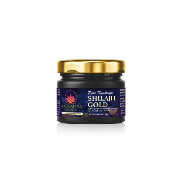 Himalayan Shilajit Gold Resin | Premium Ayurvedic Mineral Resin | Energy, Strength & Vitality | 25g