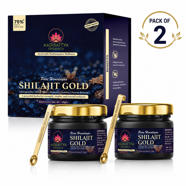 Himalayan Shilajit Gold Resin | Premium Ayurvedic Mineral Resin | Energy, Strength & Vitality | 25g