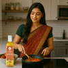 AADISATTVA ORGANICS Wood Pressed Groundnut Oil | Cold Pressed, Unrefined, Chemical Free, Kachi Ghani Peanut Oil | Rich Aroma & High Smoke Point | Rich in Vitamin E | Heart Healthy Cooking Oil |1L